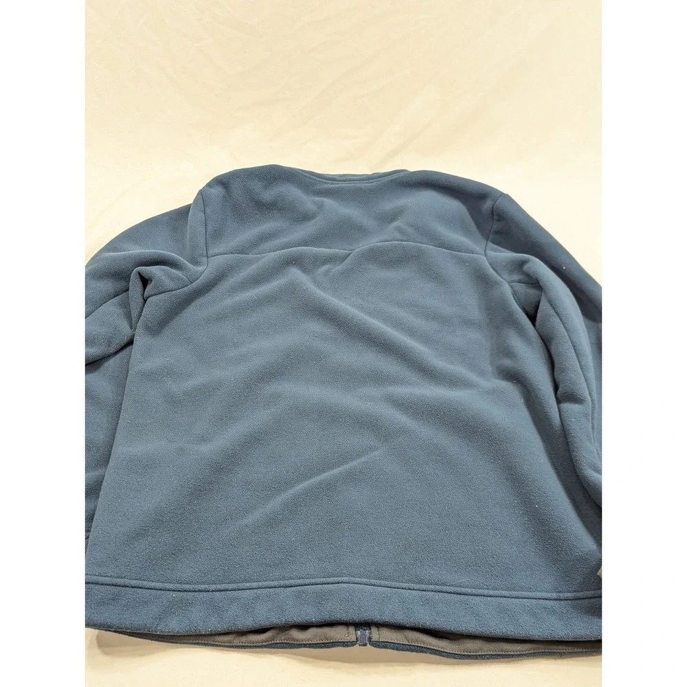 North Face Jacket Mens Medium Blue Fleece Full‎ Zip Sherpa Lined Outdoor Warm